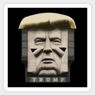 Trump Brutalism Statue Sticker